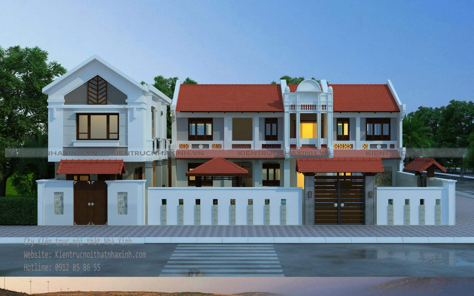 Mẫu thiết kế biệt thự gia đình A Kiêm - TP Nam Định